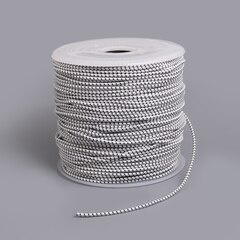 Synthetic Shock Cord with Polyester Jacket 1/8" White (500 feet)