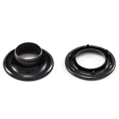 DOT Rolled Rim Grommet with Spur Washer #2 Black 7/16" (1 Gross)