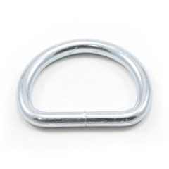 Dee Ring Welded #3250 Steel Zinc Plated 1-1/2" ID