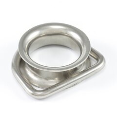 SolaMesh Dee Ring Thimble Stainless Steel Type 316 6mm x 50mm (1/4" x 2")