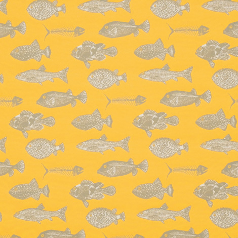 Sunbrella® Select Upholstery 54" Fish Bones Pineapple 60606-0001