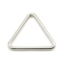 Triangle Ring 1-1/2" x 1-1/2" x 1-1/2" Nickel Plated