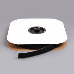 VELCRO Brand Nylon Tape Loop #1000 Adhesive Backing 1" Black 190984 (25 yards)