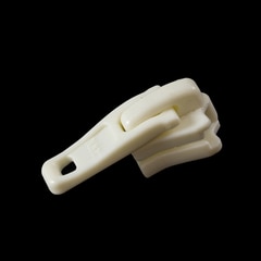 YKK VISLON #5 Plastic Sliders #5VSTF Non-Locking Short Single Pull Tab White