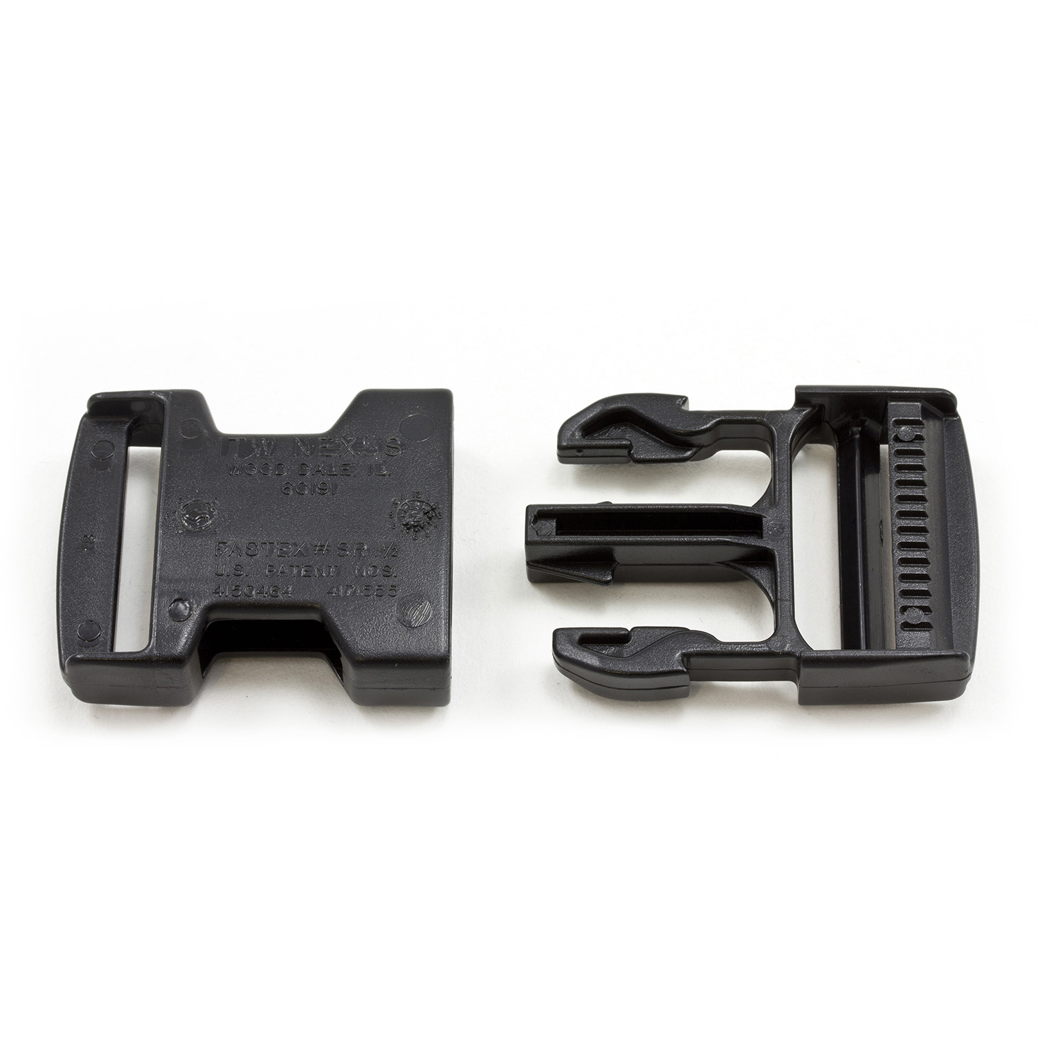 Shipped from The USA! 2" Acetal Plastic 4 Pc Quick Release Buckle Set 