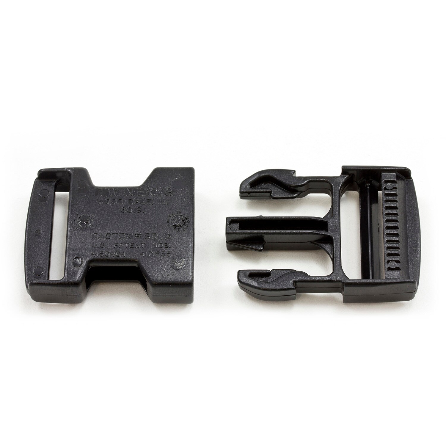 World Famous 2 Pack 1 Black Quick Release Buckles