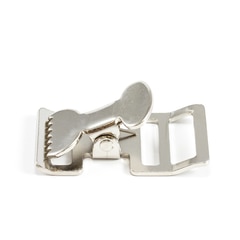Push-Button Buckle #6105 Nickel Plated 1"