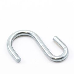 S Hook #3 Zinc-Plated Steel 1-5/8"