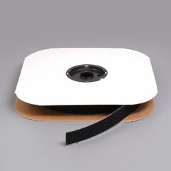 VELCRO Brand Nylon Tape Hook #88 Adhesive Backing 1" Black 191051 (25 yards)
