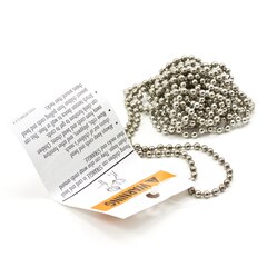 RollEase® Metal Chain with Safety Warning Tag 6' Drop Length #10