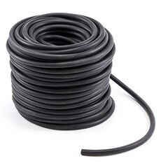 Synthetic Rubber (EPDM) Rope 7/16" Coil with 150 Double Eye Hooks 933043702 (150 feet)