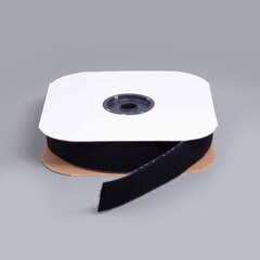 VELCRO Brand Nylon Tape Loop #1000 Adhesive Backing 2" Black 191195 (25 yards)