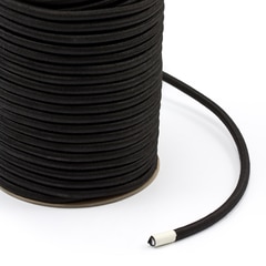 Polypropylene Covered Elastic Cord 5/16" M-5 Black (150 feet)