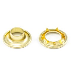 DOT Rolled Rim Grommet with Spur Washer #3 Brass 15/32" (1 Gross)
