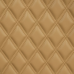 Sunbrella® Horizon® Capriccio Quilted Marine Upholstery Panel 50” x 52” Panel - Toast 2x3 Vertical Double Diamond