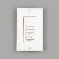 Somfy Decoflex Wall Switch RTS 5-Channel Wirefree White #1810813