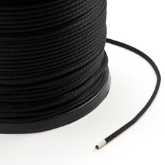 Neobraid Polyester Cord 1/4" Black 8 (1000 feet)