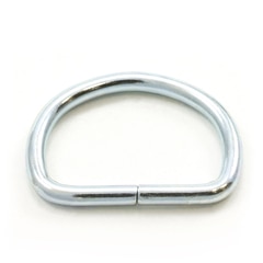 Dee Ring Non-Welded #563 Steel Zinc Plated 1" ID