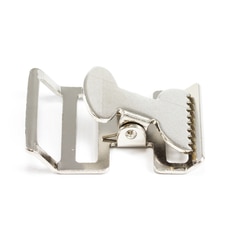 Push-Button Buckle #6105 Nickel Plated 1-1/2"