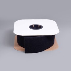 VELCRO Brand Nylon Tape Loop #1000 Standard Backing 4" Black 190799 (25 yards)