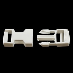 Fastex Side Release Buckle 1" Acetal White