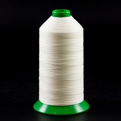 A&E Poly Nu Bond Twisted Non-Wick Polyester Thread Right Twist Size 138 White