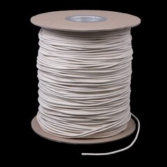 Cotton Solid Braided Ultra Awning Line 5/32" White #5 (1500 feet)