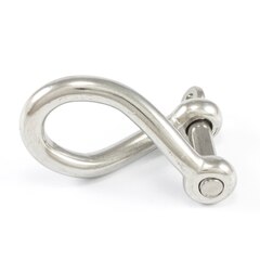 SolaMesh Twisted Dee Shackle Stainless Steel Type 316 10mm (3/8")