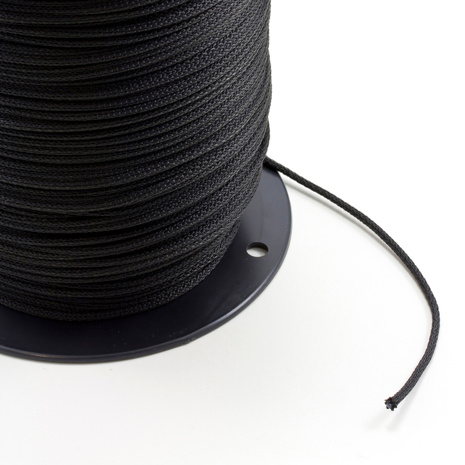 Neobraid Polyester Cord 1/8 Black 4 (1000 feet)
