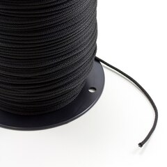 Neobraid Polyester Cord 1/8" Black 4 (1000 feet)