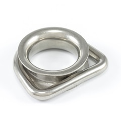 SolaMesh Dee Ring Thimble Stainless Steel Type 316 8mm x 50mm (5/16" X 2")