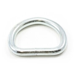 Dee Ring Welded #3250 Steel Zinc Plated 1-1/4" ID