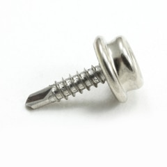 DOT Durable Screw Stud 93-X8-103017-1A 5/8" Nickel Plated Brass / Stainless Steel Screw 100-pk