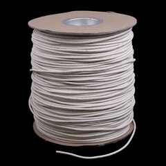 Cotton Solid Braided Ultra Awning Line 3/16" White #6 (1500 feet)