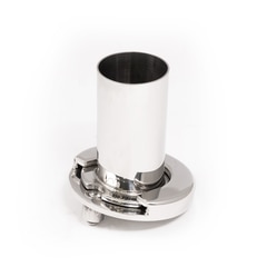 Carbiepoles® Separating Mounting Base for 2" Poles Stainless Steel