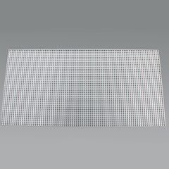 Fluorescent Eggcrate Louvers #10 Acrylic 1/2" x 1/2" x 1/2" Cell White 10-pk