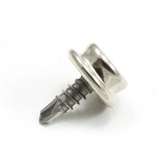 DOT Durable Screw Stud 93-X8-103015-2A 7/16" Nickel Plated Brass / Stainless Steel Screw 1000-pk